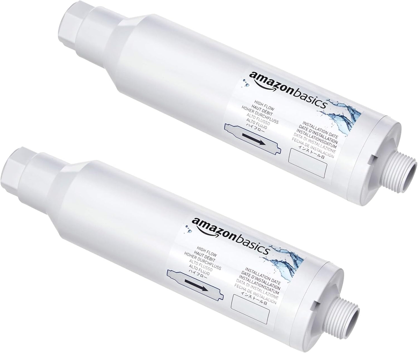 Amazon Basics Inline Water Filter, 20-Micron Sediment Filter, Reduces 