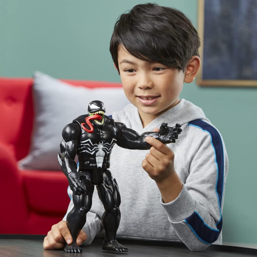 Marvel Titan Hero Series Deluxe Venom Toy 12-Inch-Scale Collectible Ac