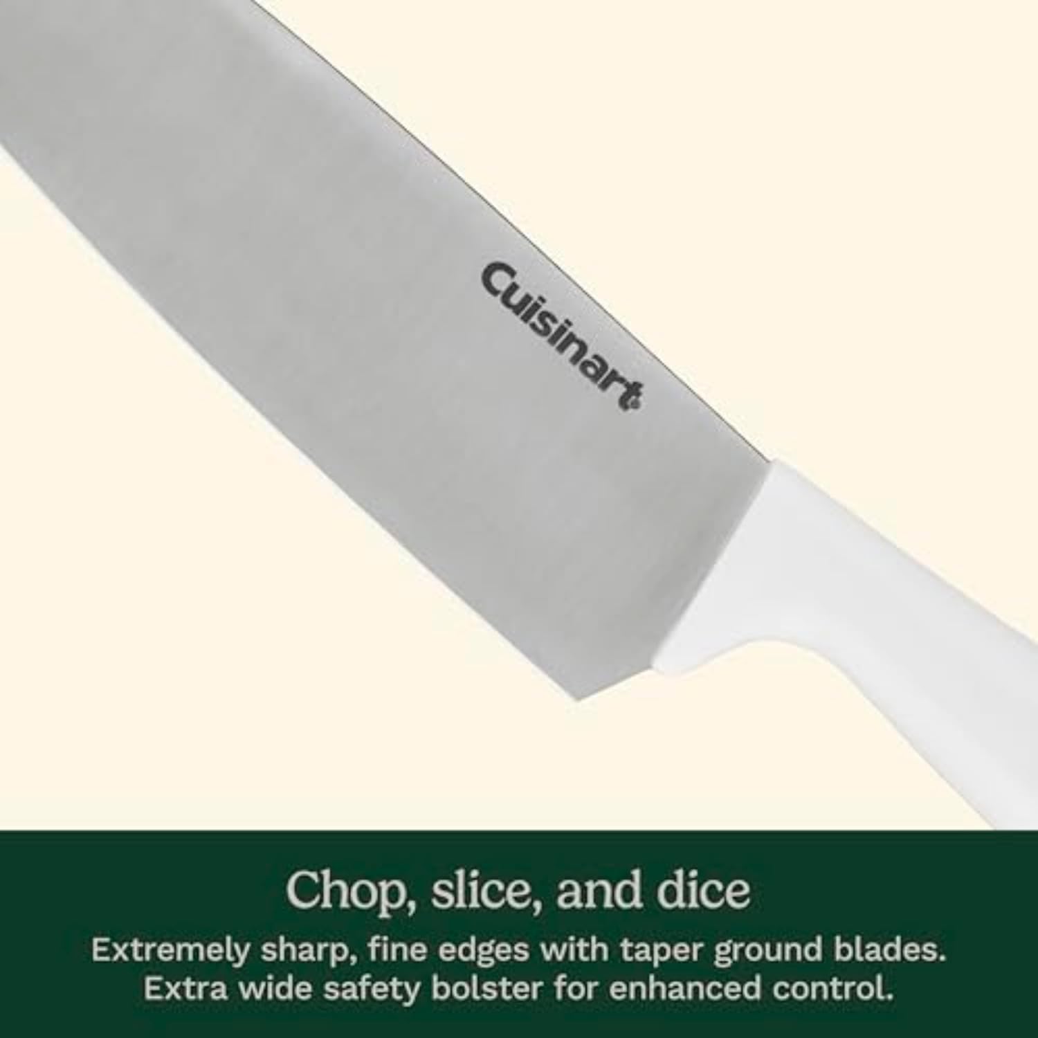 Cuisinart Block Knife Set, 12pc Cutlery Knife Set with Steel Blades fo
