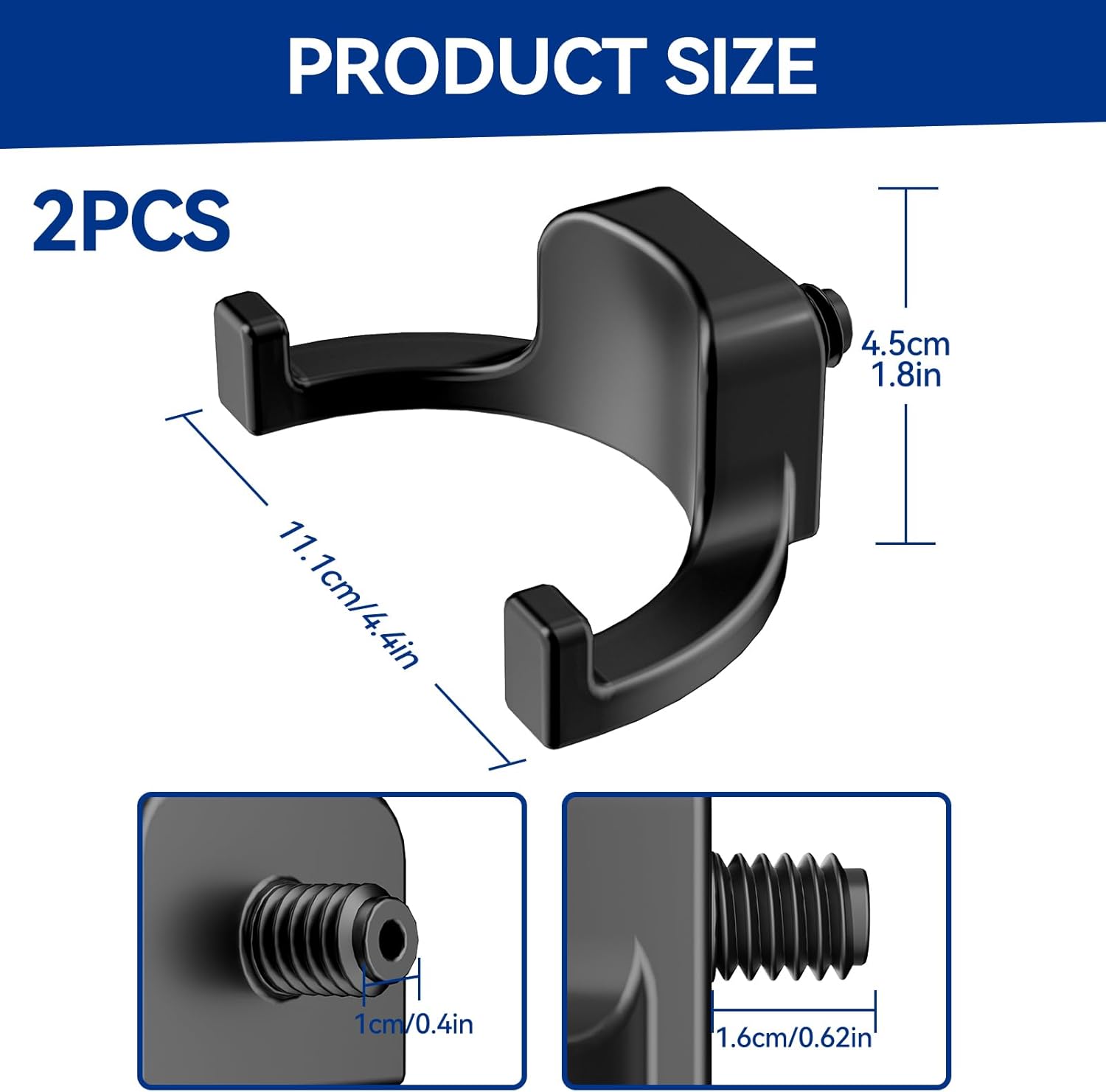 Storage Hooks Compatible with Lifetime and Suncast Sheds – Heavy-Duty 