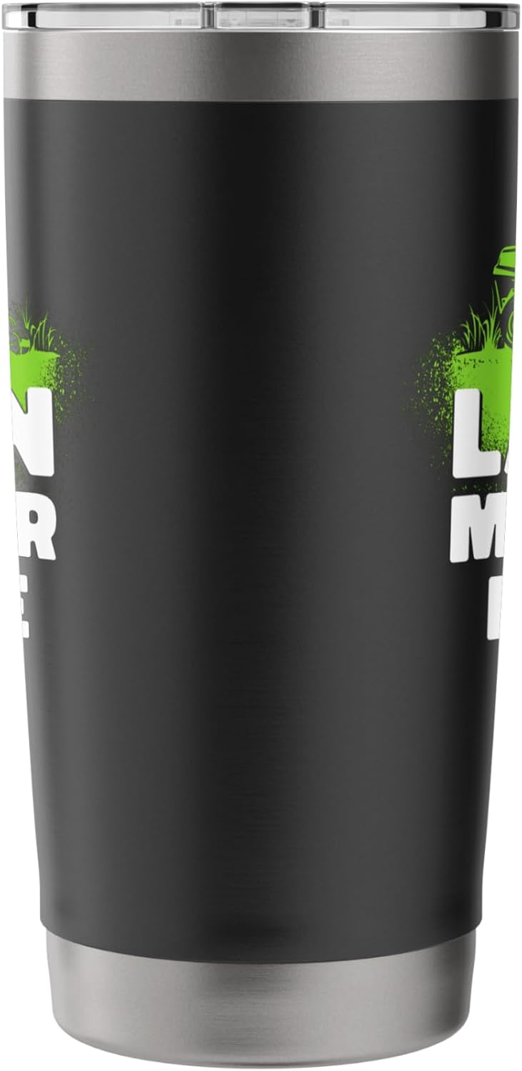 Lawn Mower Mowing Dad Father Landscaper Lawn Mower Mode On Stainless Steel Insulated Tumbler