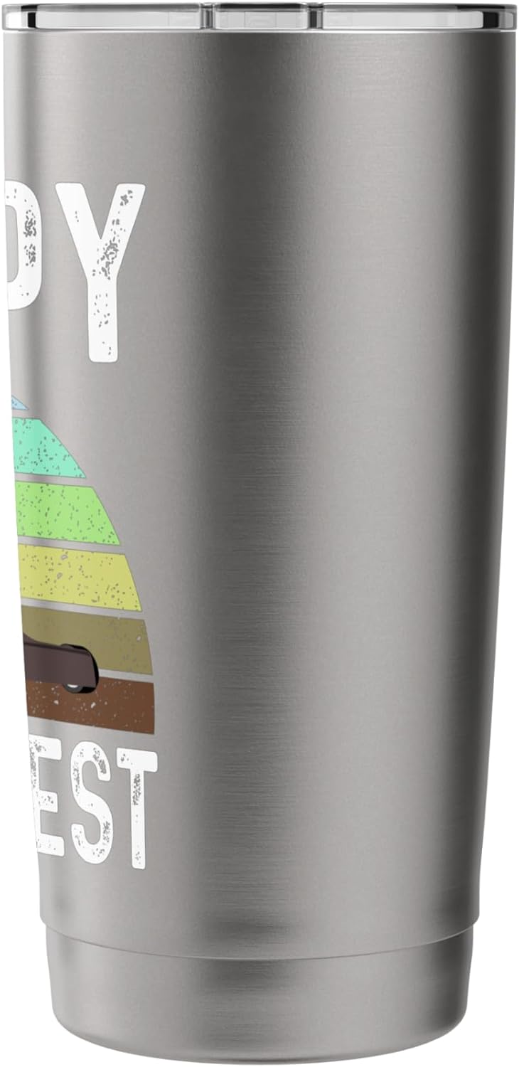 Funny Pappy Mows Best Lawn Care Grass Mowing Lawn Mower Dad Stainless Steel Insulated Tumbler