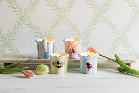 Mud Pie Small Wax Bird Filled Candle