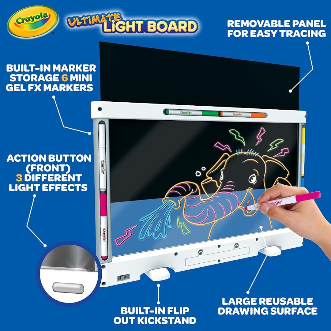 Crayola Ultimate Light Board - White, Kids Drawing Tablet, Gifts for K
