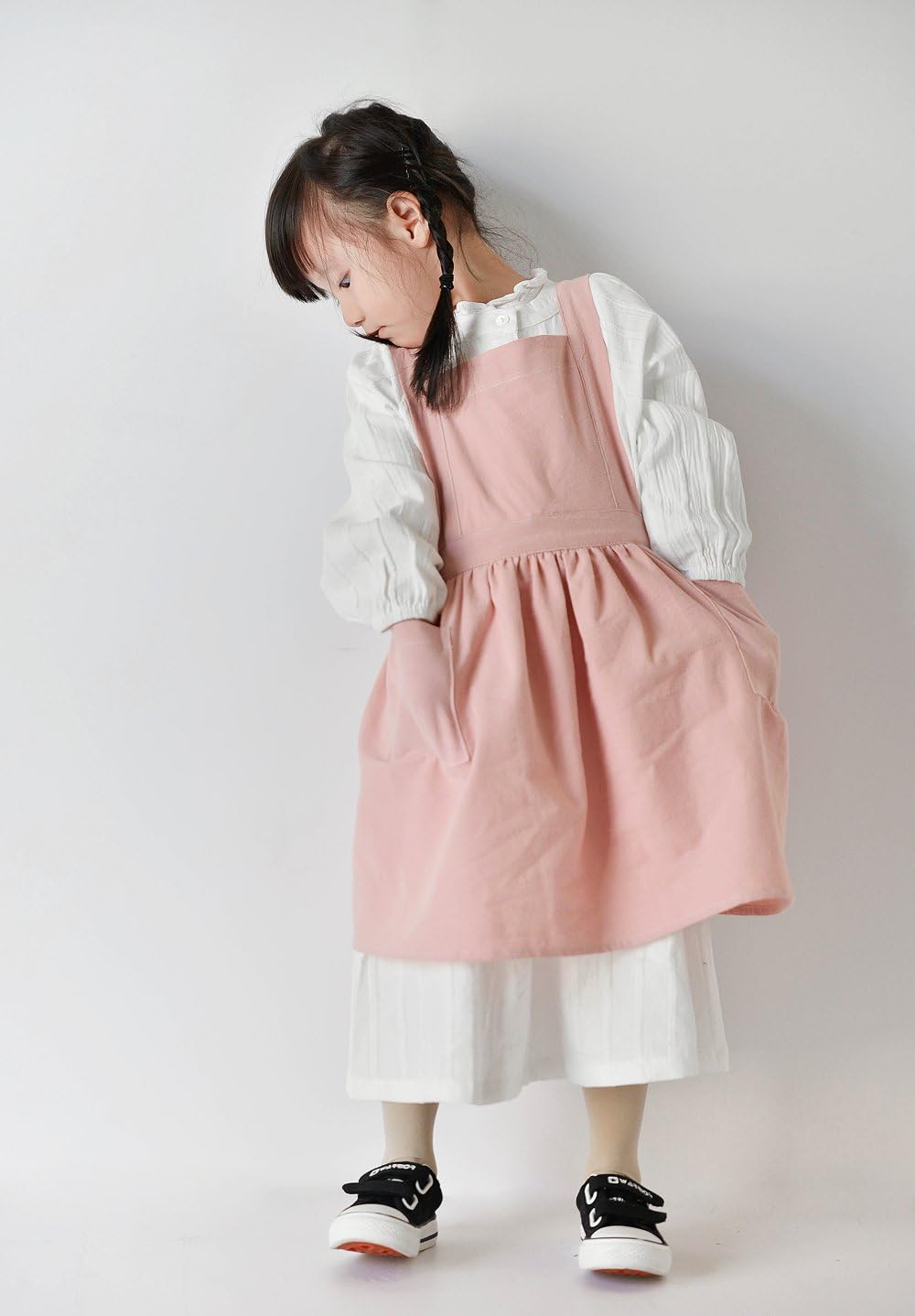 Children Cotton Apron Japanese Style Bib Home Clothes Painting Soft Co