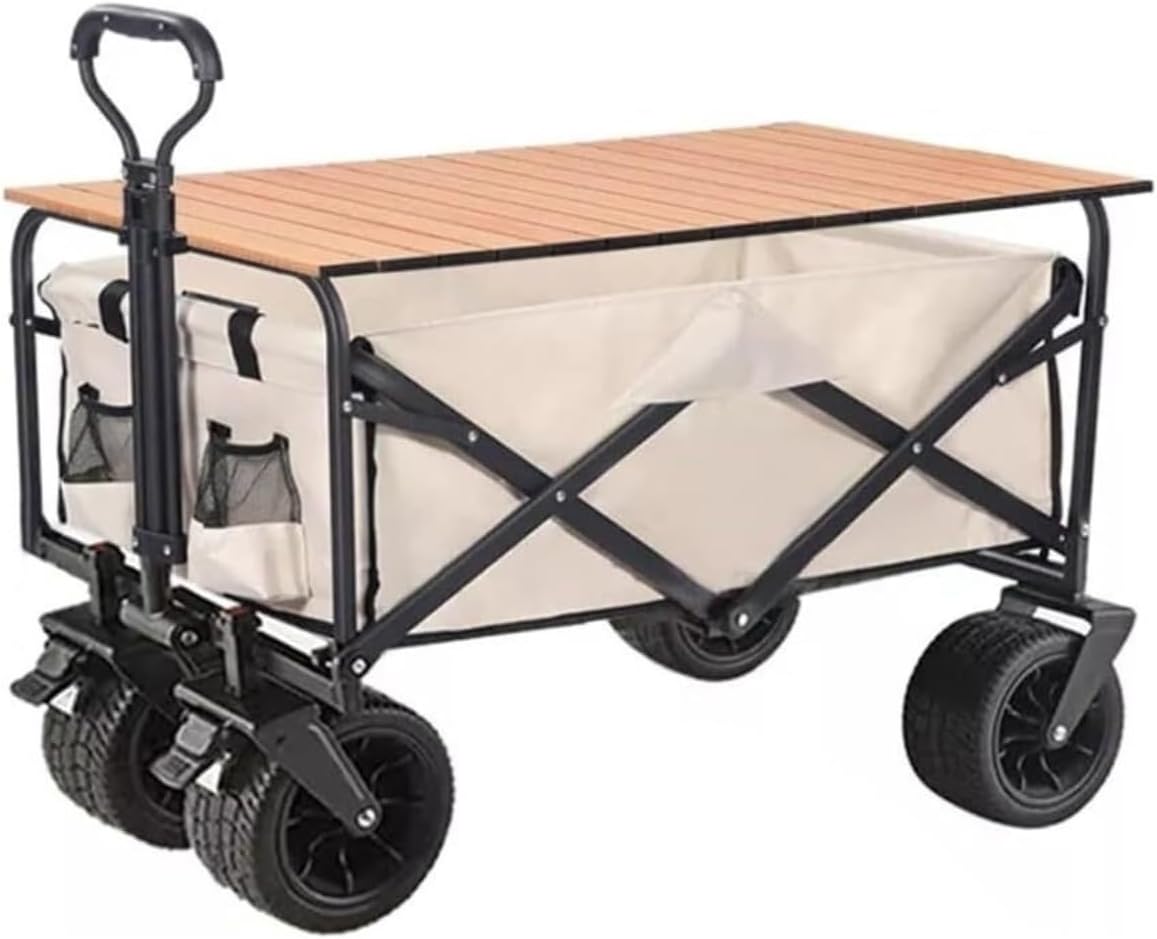 Collapsible Wagon Cart with Wheels Foldable Folding Wagons Carts Silen