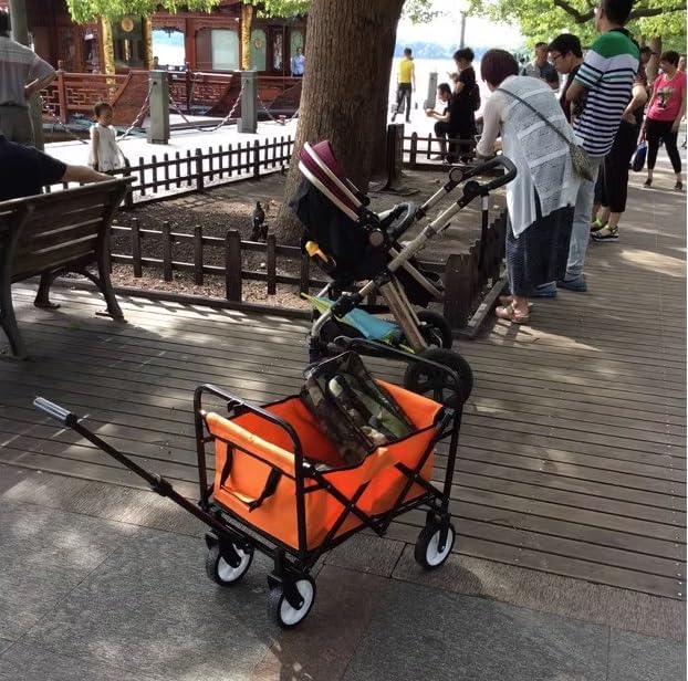 Wagon Cart Beach Wagon Garden Wagon Folding Garden Trolley Cart Heavy 