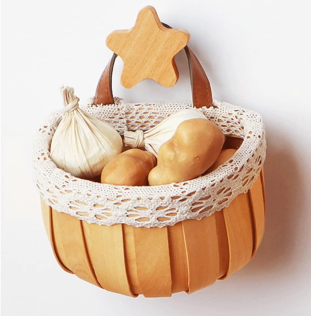 Wicker Flower Basket Hanging Flower Pot Planter Wall Flower Vine Set L