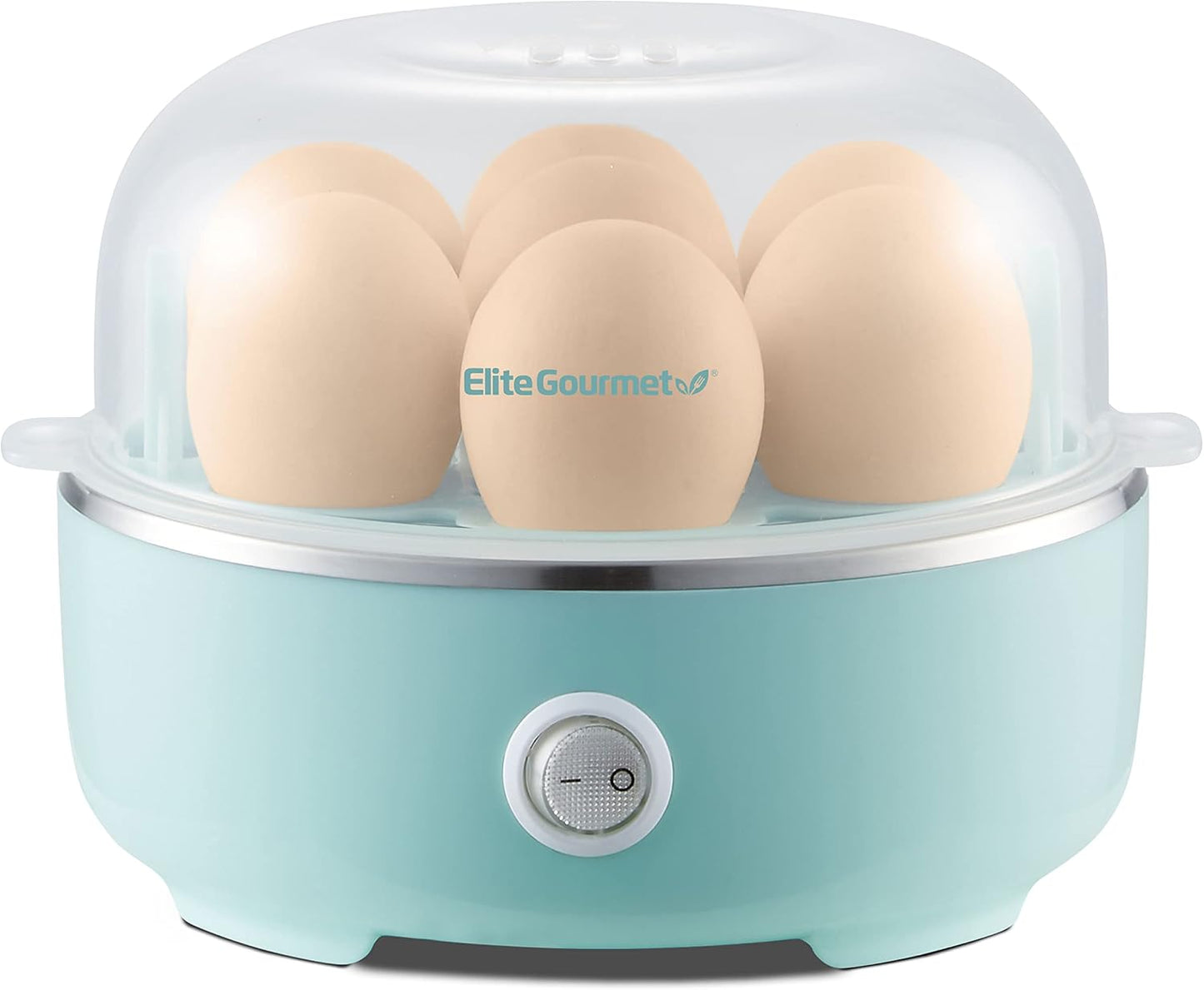 Elite Gourmet EGC115M Easy Egg Cooker Electric 7-Egg Capacity, Soft, M