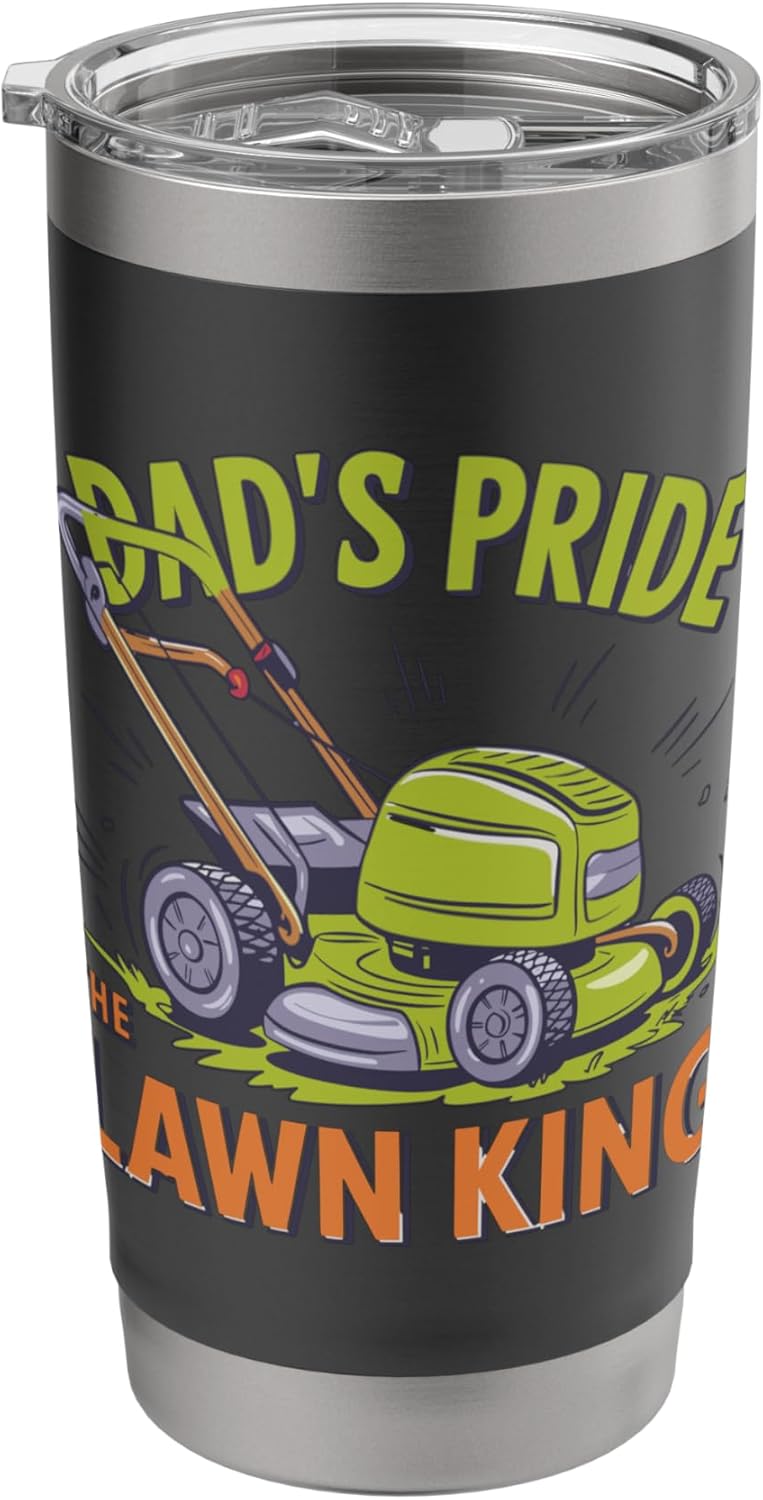 Dad's Pride The Lawn King Mower Stainless Steel Insulated Tumbler