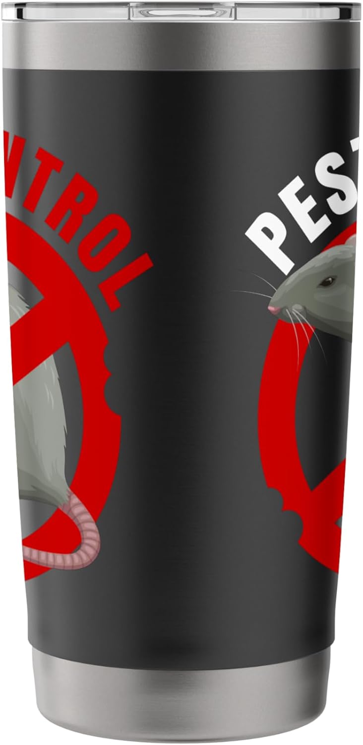 Pest Control Mouse Rat Stop Sign Deratization Stainless Steel Insulated Tumbler