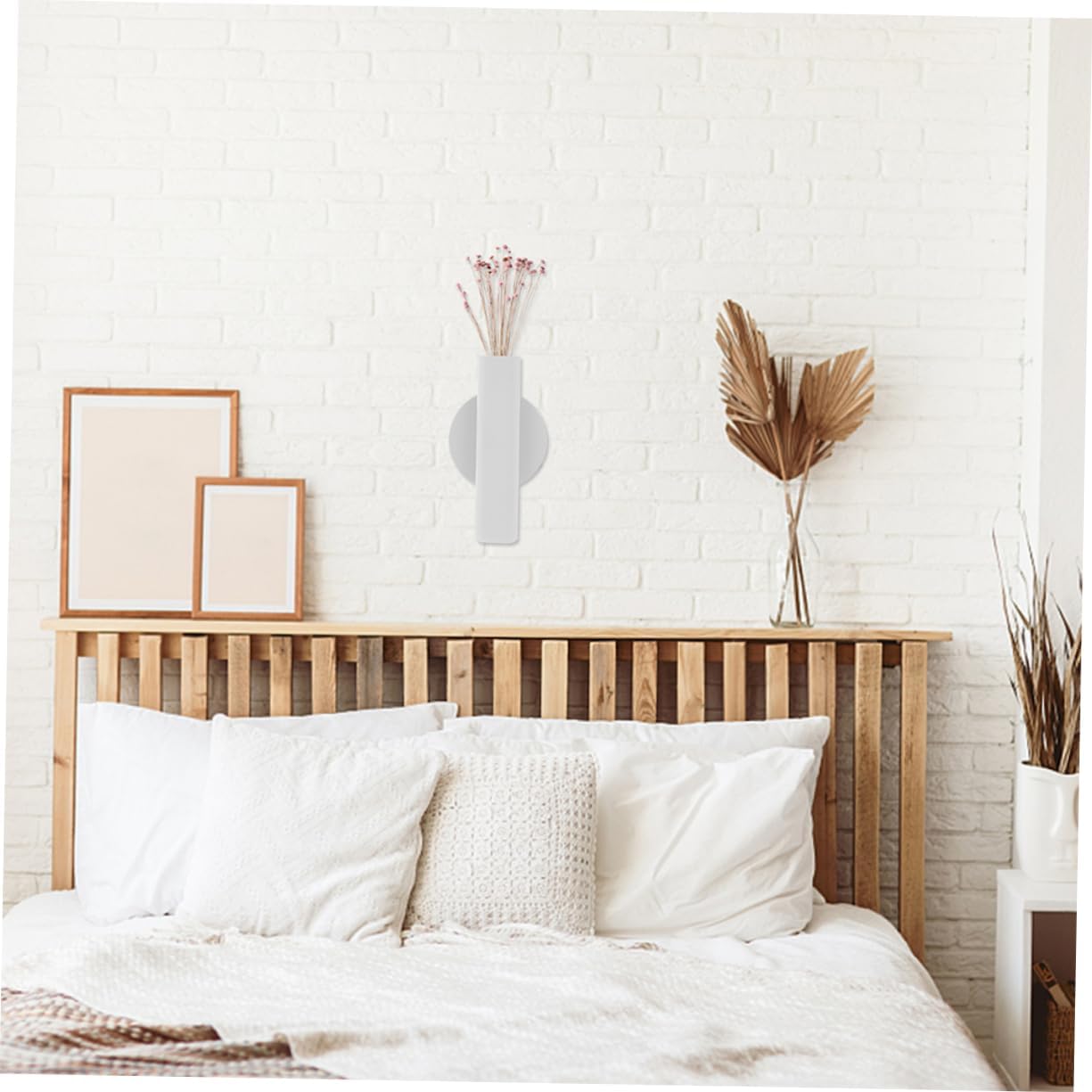 Milisten 2pcs Nordic Wall Flower Tube Decorative Wall Mounted Planter 