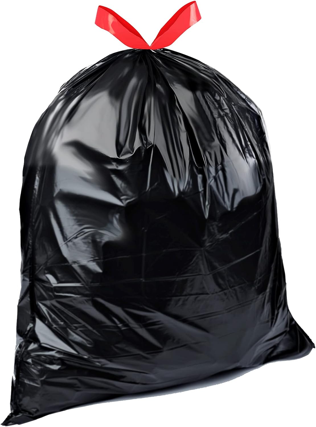 Amazon Basics Lawn & Leaf Drawstring Trash Bags, 39 Gallon, 40 Count, 