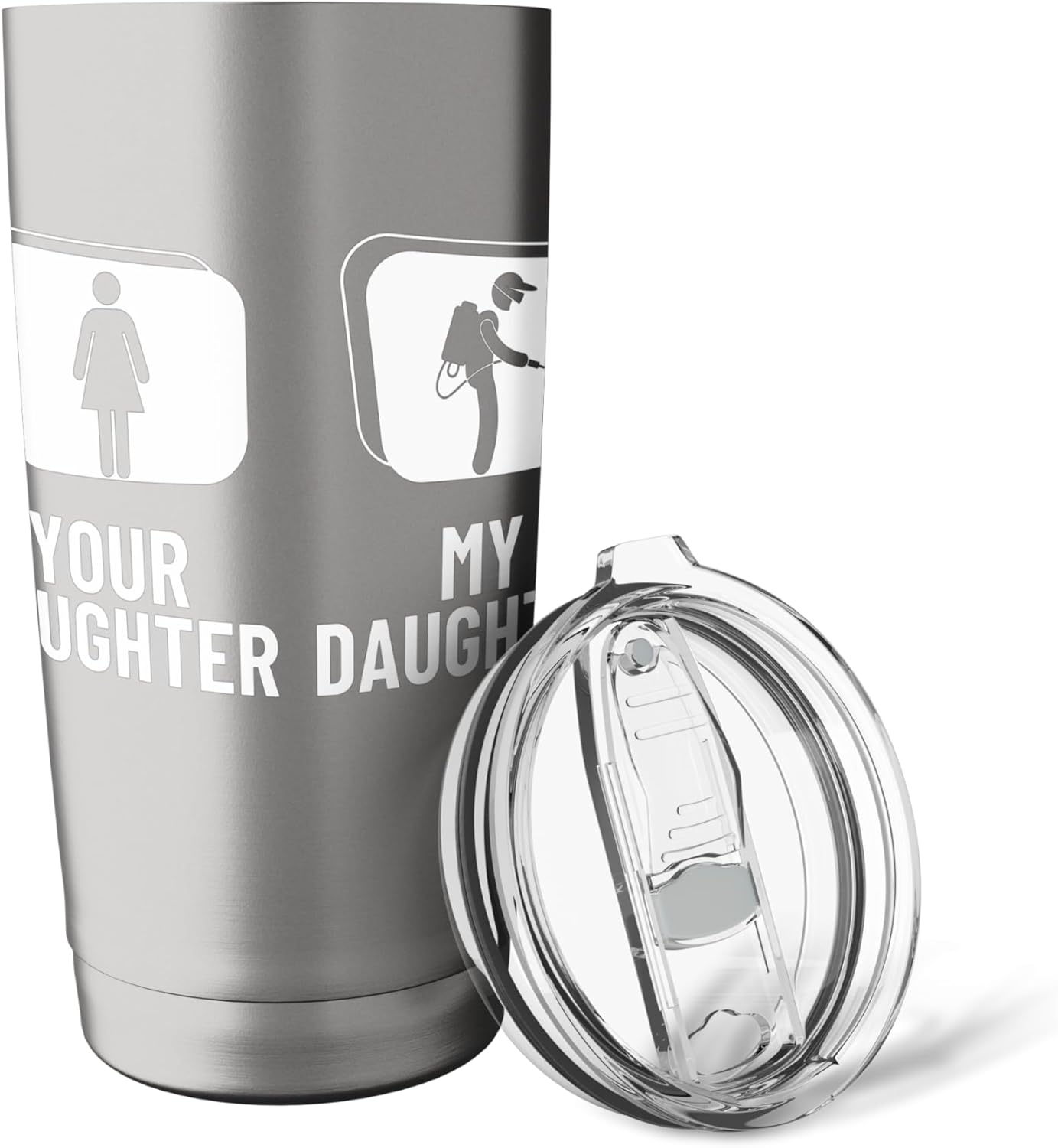 Pest Control Your Daughter My Daughter Funny Exterminator Stainless Steel Insulated Tumbler