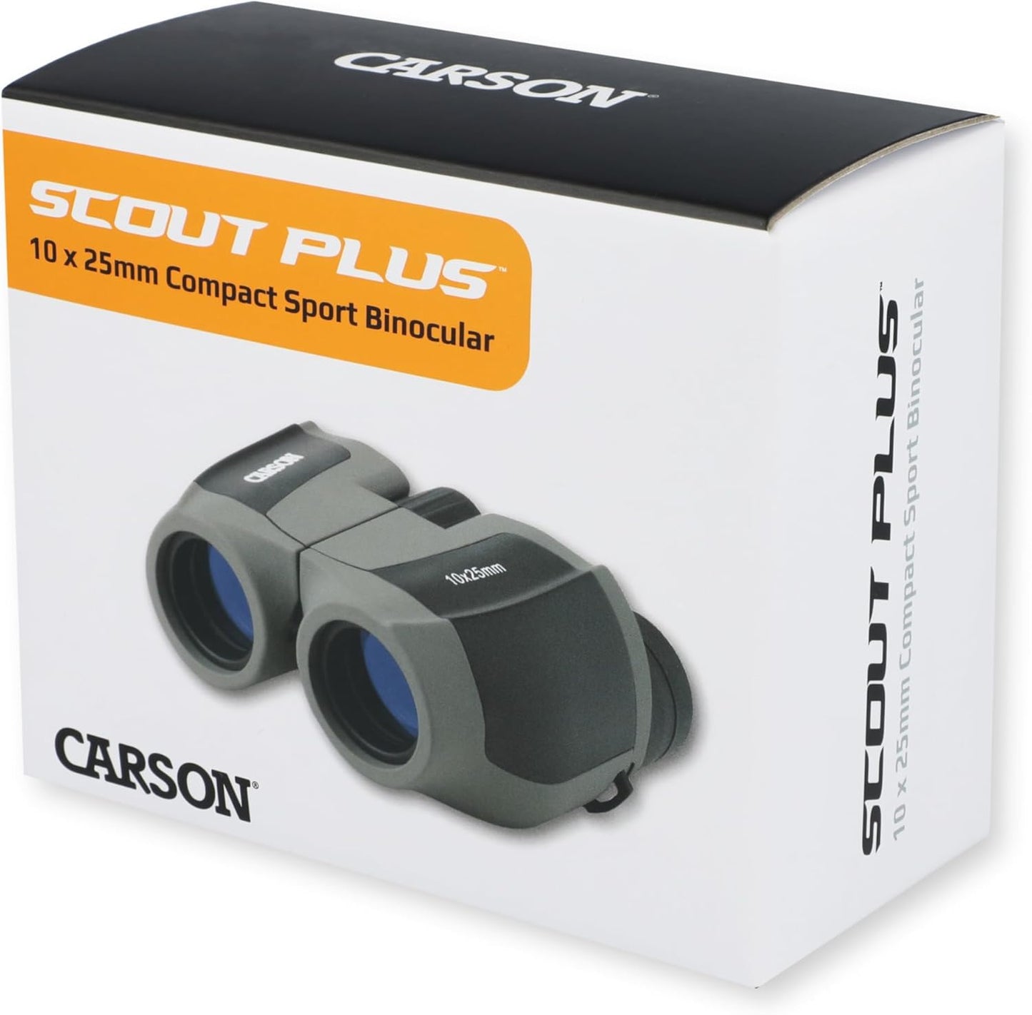 Carson ScoutPlus 10x25mm Compact and Lightweight Porro Prism Binoculars (JD-025)
