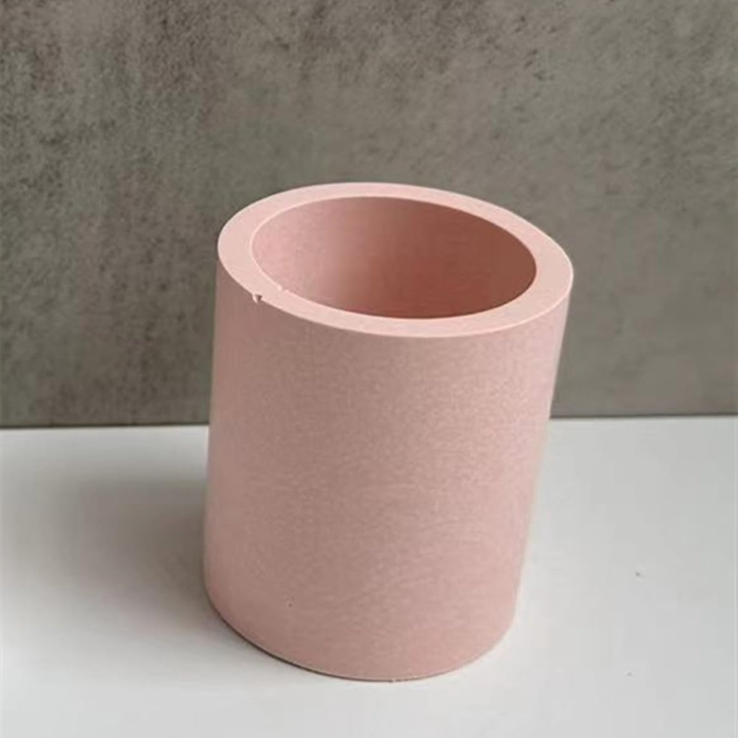 Round Pen Holder Concrete Flower Pot Silicone Mold Succulent Planter Cement Clay Mold Vase Plaster Candle Jar Mould