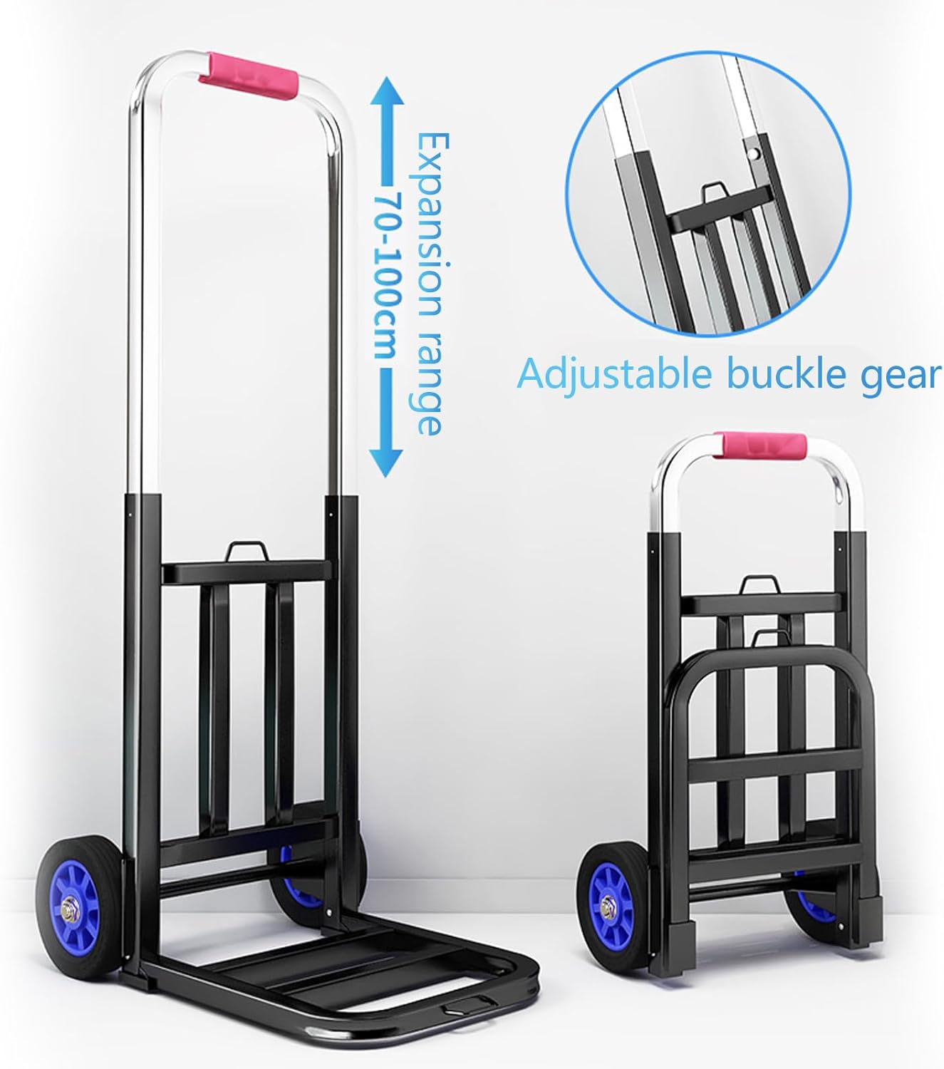 Foldable Utility Wagons Garden Cart Space Efficient Foldaway Handcart Supplies With Stable For Everyday Tasks
