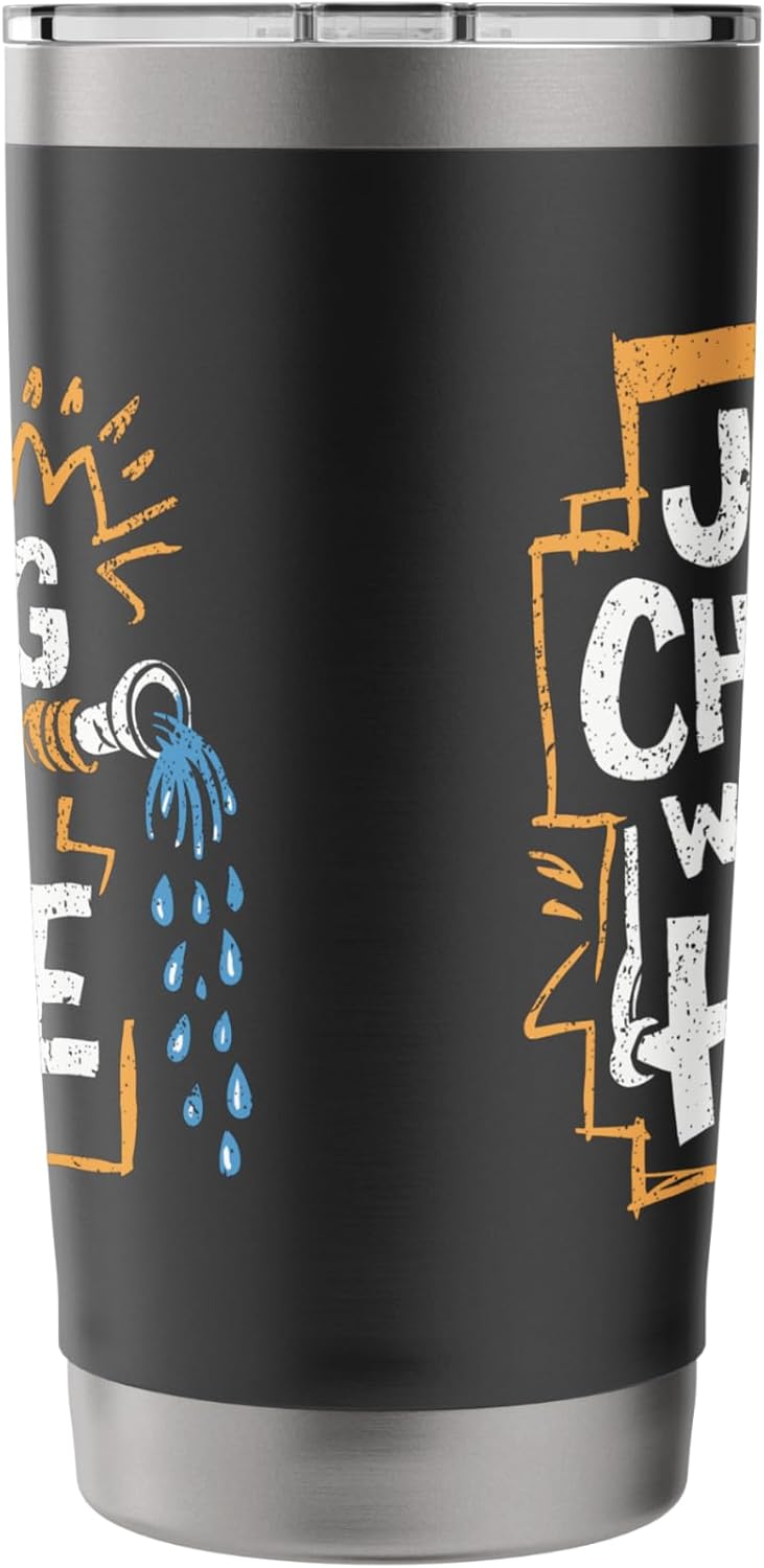 Lawn Care Humor - Chilling With My Hose Stainless Steel Insulated Tumbler