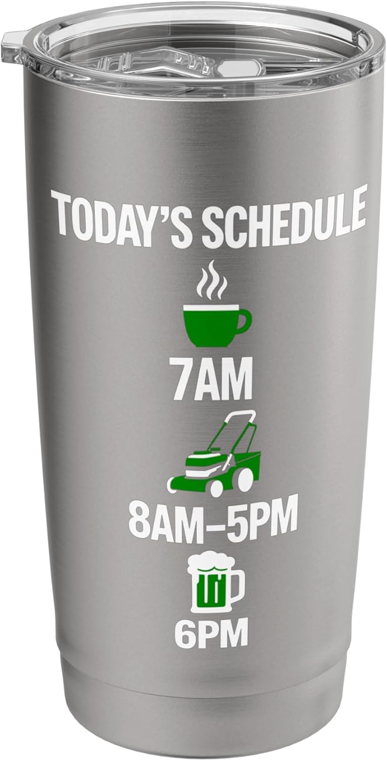 Gardening Lawn Mower Landscaper Nature Lover Garden Care Stainless Steel Insulated Tumbler
