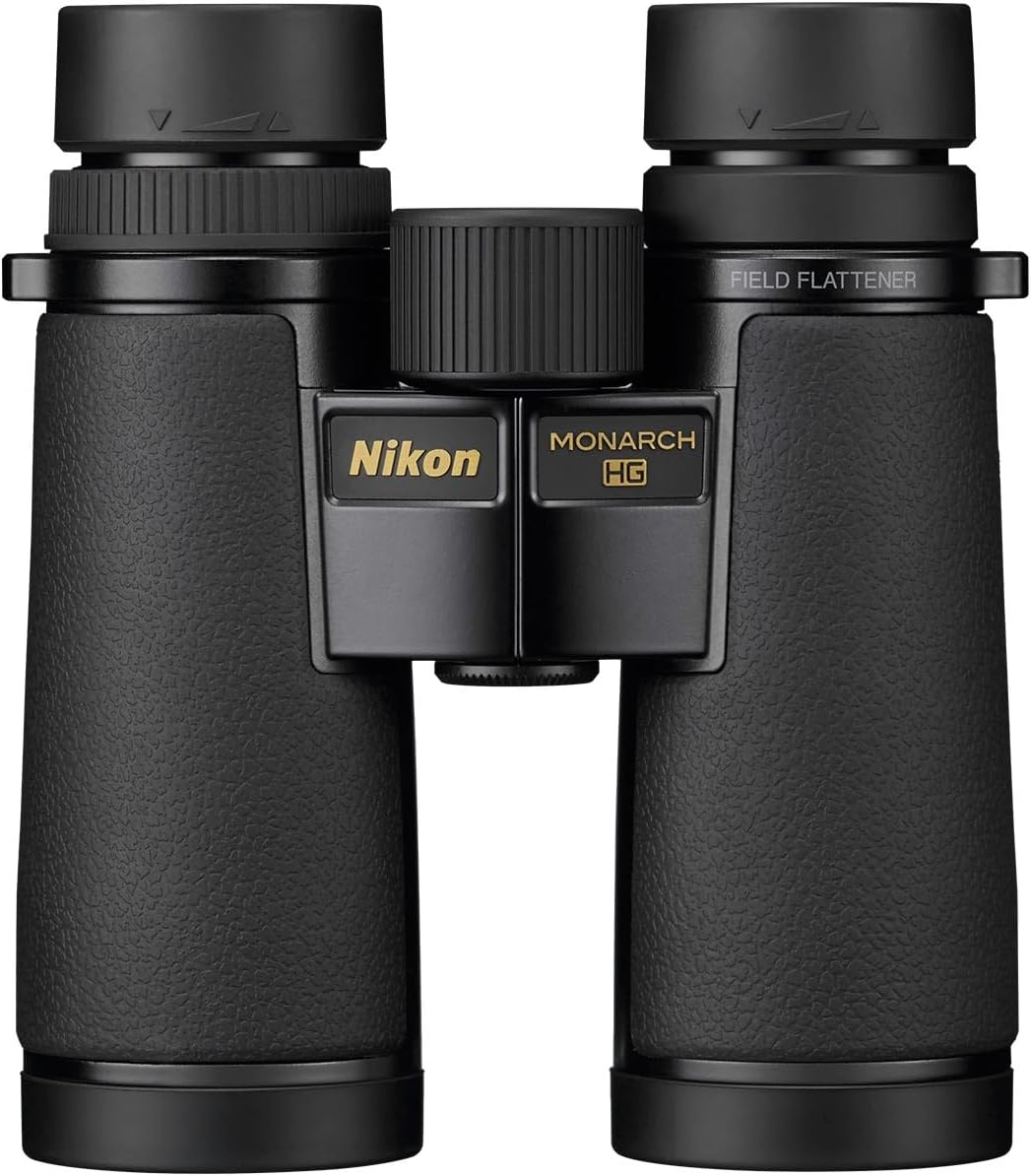 Nikon Monarch HG 10x42mm Binocular - Wide Field of View, Bright Multicoated Lenses, High-Definition Viewing - Lightweight Waterproof Fogproof Outdoor Nature Observation Binoculars (16028)