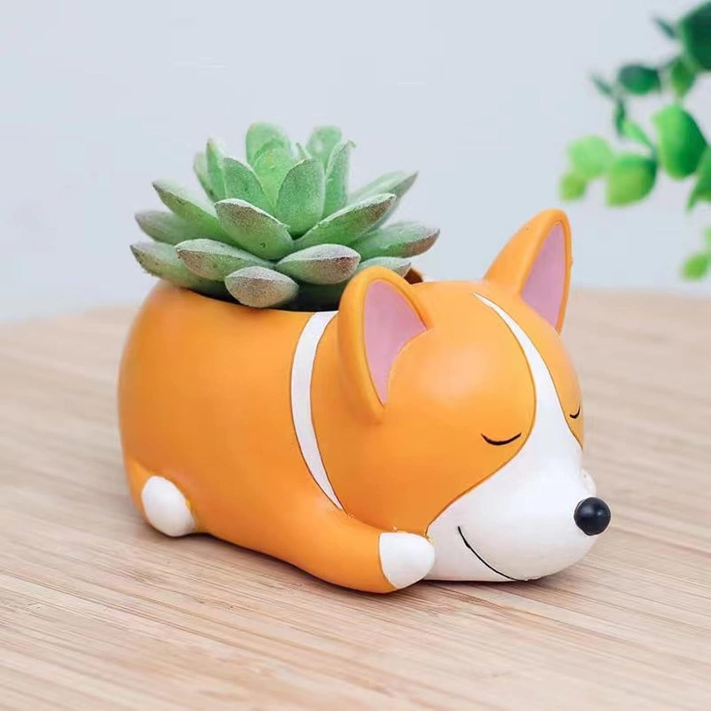 Dog Corgi Concrete Flower Pot Molds Succulent Planter Silicone Molds Epoxy Resin Clay Cement Mould Candle Holder Mold Storage Box Mold