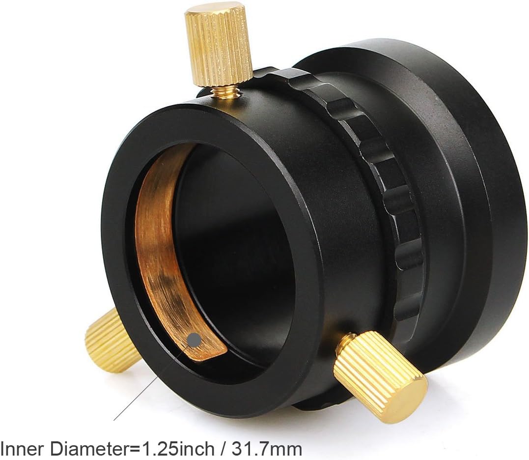 SVBONY Telescope Accessories Focuser Adapter 1.25 inches M42X0.75 Reflector Telescope Eyepiece Adapter
