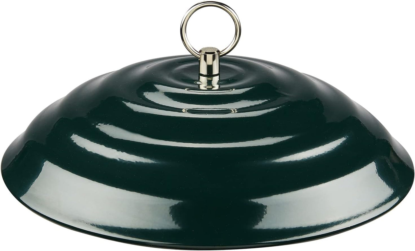 Kingsyard 11.5" Metal Weather Protective Dome, Hanging Squirrel Baffle for Outdoor Bird Feeders, Heavy-Duty Rain Guard Cover, Chew-Proof & Rustproof, Green