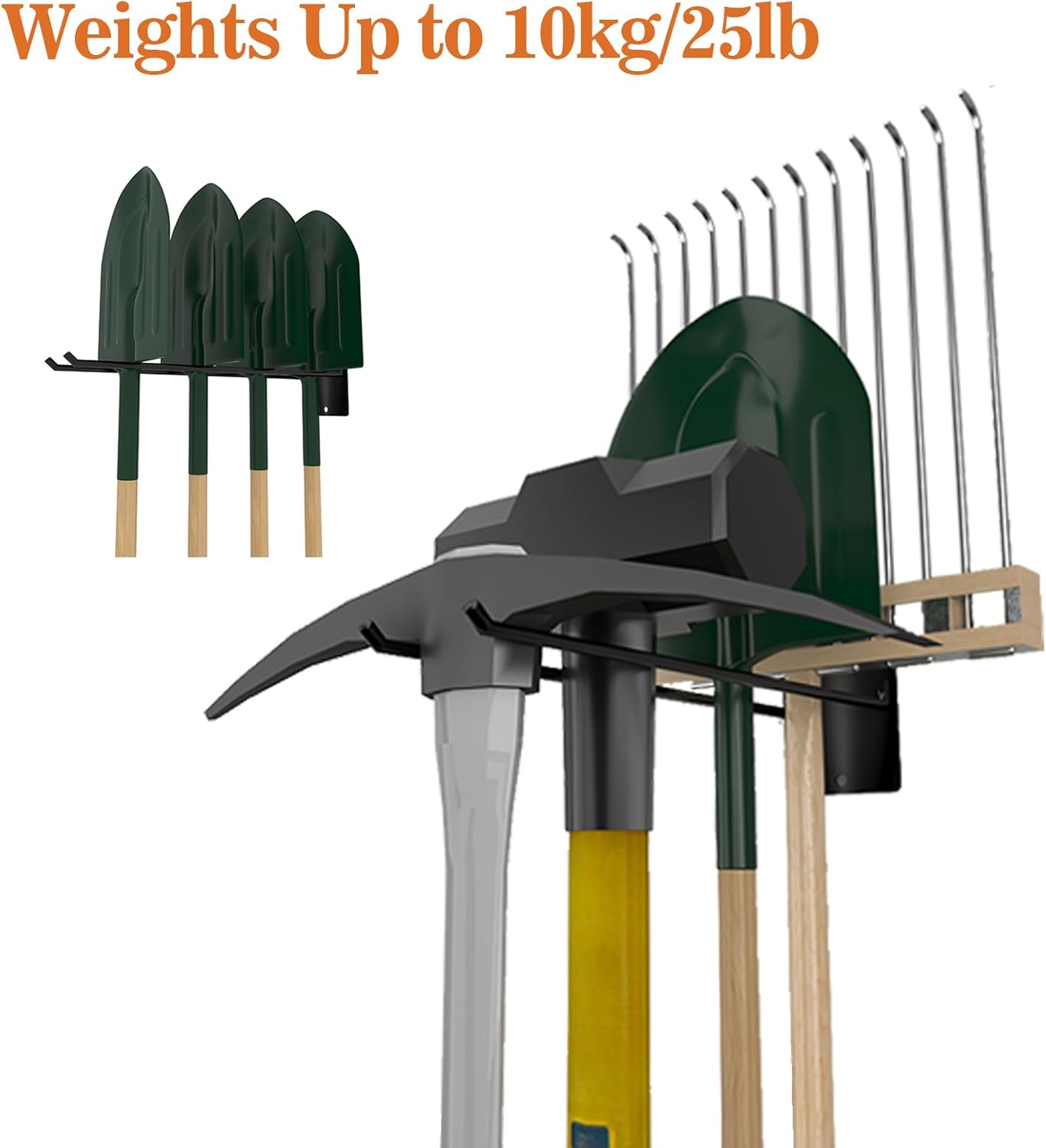 2-Pack Heavy Duty Garage Hooks, 12” Wall Mount Storage Hooks for Chair