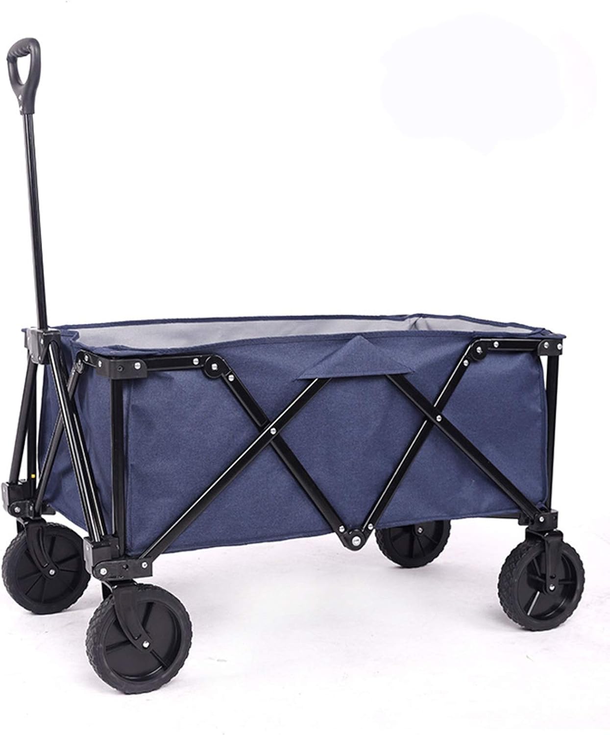 Garden Carts Folding Garden Beach Trolley Outdoor Utility Wagon Garden Trolley Carts Shopping Camping Cart Outdoor Trolley (Color : Red, Size : One Szie) (Blue One szie)