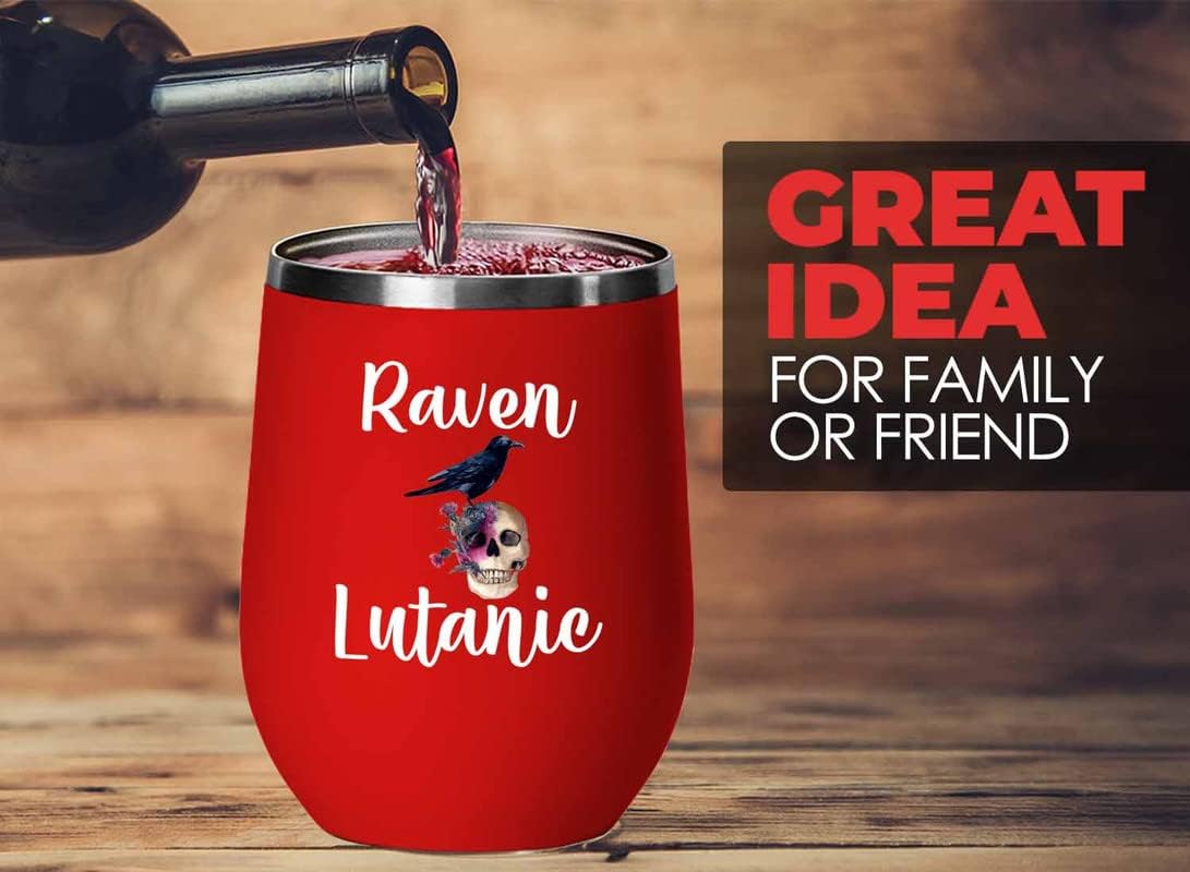 Bird Lover Red Edition Wine Tumbler 12oz - Rven lutanic - Hummingbird 