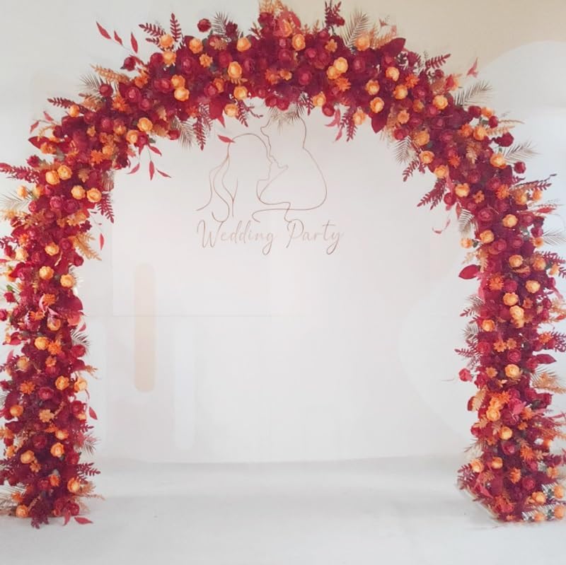 Large Metal Garden Arch - Wedding Ceremony Balloon Backdrop Stand, Outdoor Arbor Trellis for Climbing Plants, Easy Assembly, Black, 80x180cm (2.62x5.90ft)
