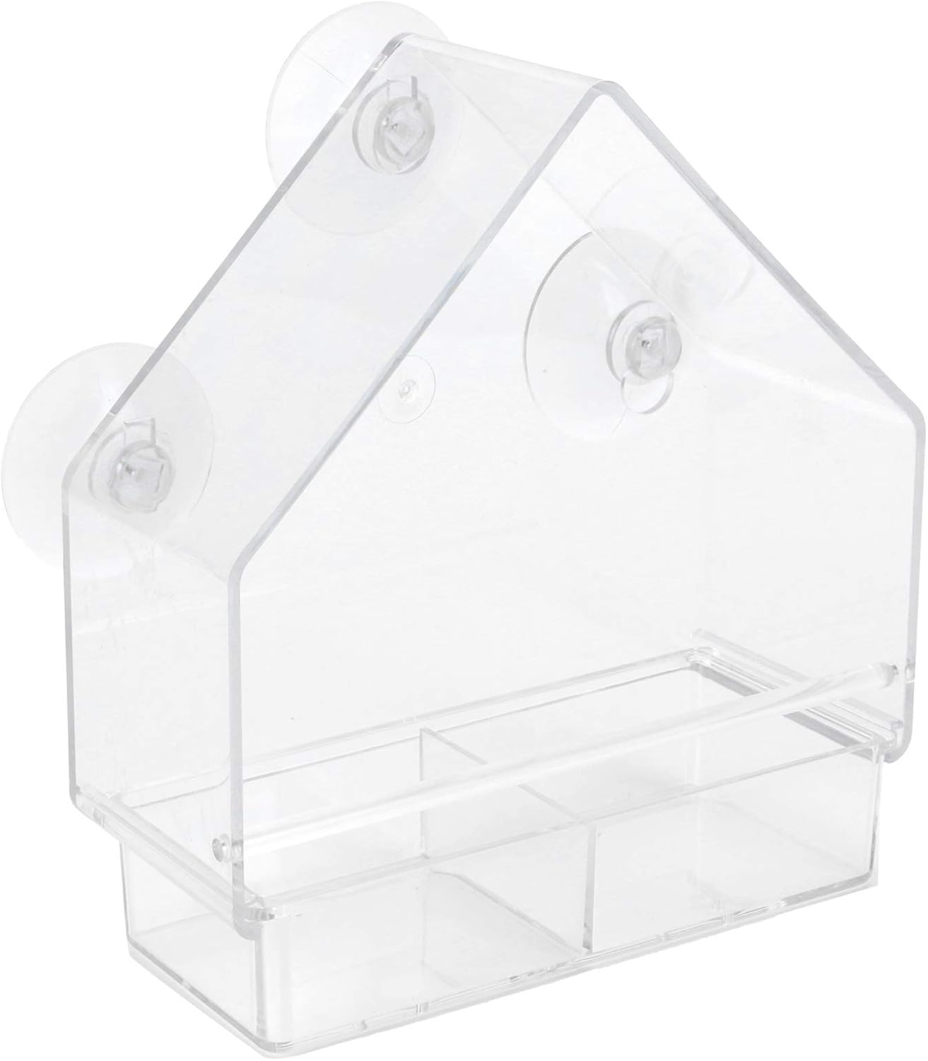 Window Bird Feeder, Transparent Bird Feeding Tool with Suction Cups fo