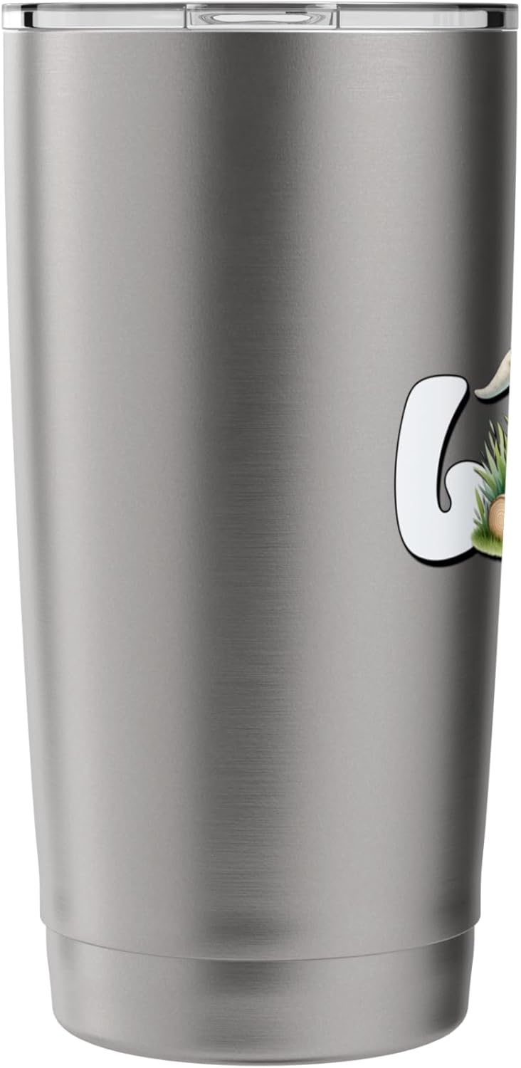 Lawn Care Dad Gnome Grandpa Love Lawn Mowing Funny Gardener Stainless Steel Insulated Tumbler
