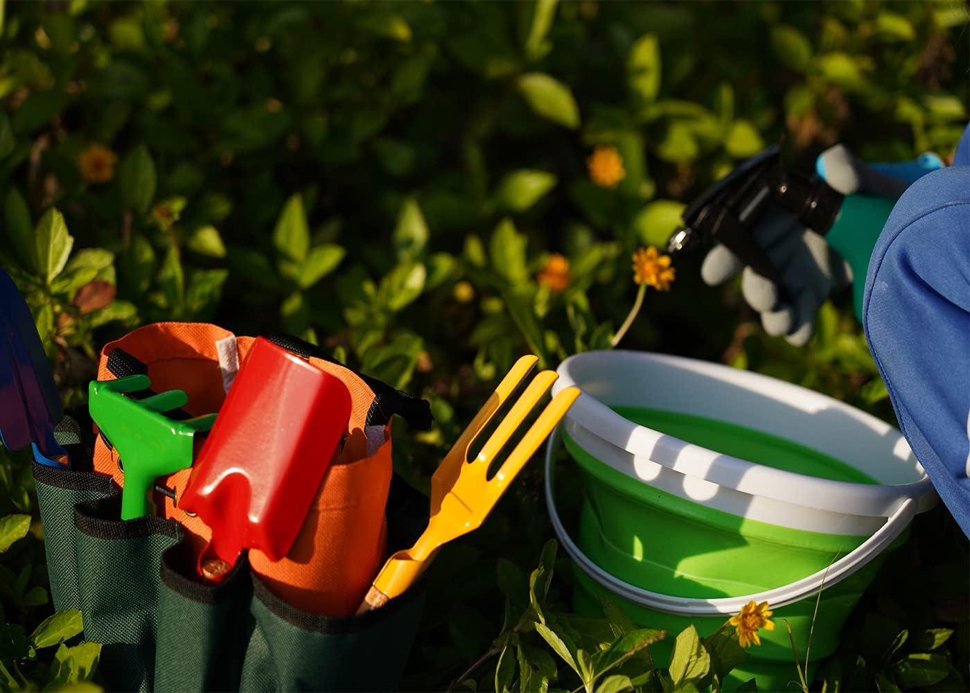 Kidz Gardening Set -Real Metal Gardening Tools Kit for Childrenz Inclu