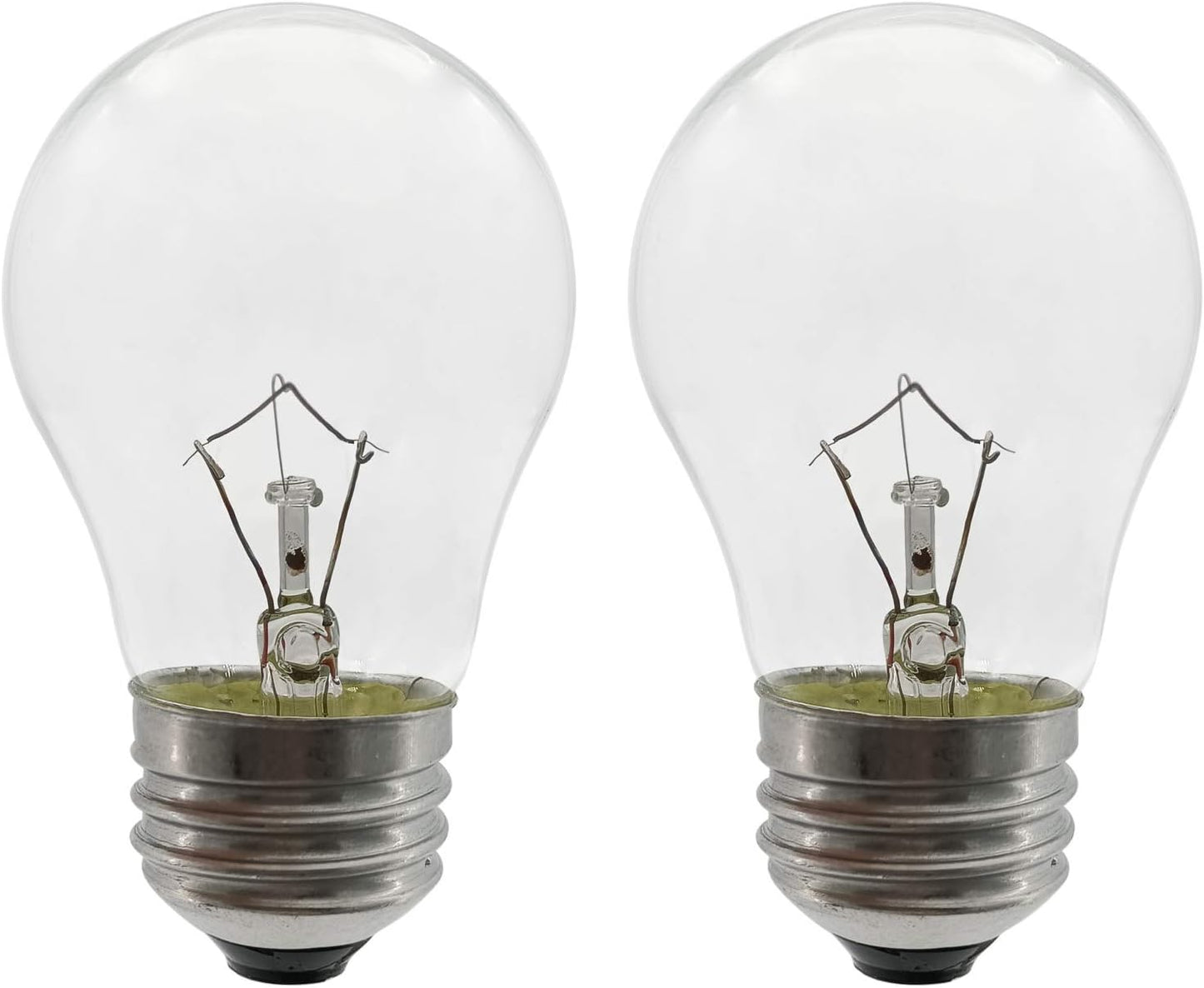 Oven Light Bulb 40 Watt Appliance Light Bulb, High Temperature 300 Degree Resistant Appliance Bulb for Oven, Stove, Refrigerator, Microwave E26 Medium Base, A15 2-Pack