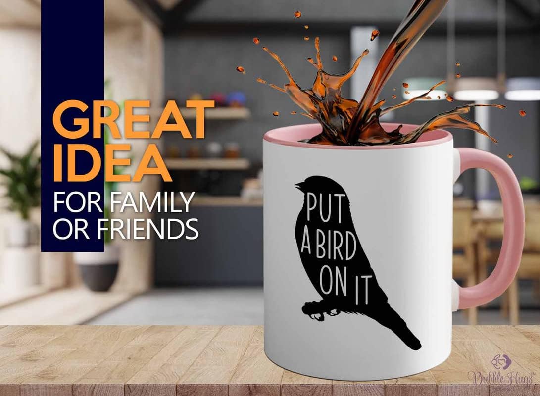 Bird Lover Two Tone Pink Edition 11oz - Put a Bird on it - Hummingbird