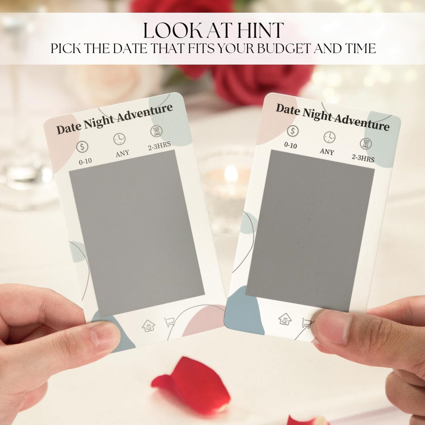 40 Fun Date Night Scratch Off Card Game Ideas, Romantic Wedding Anniversary Couple Gifts for Him, Her, Men, Boyfriend, Girlfriend, Bride, Husband, Wife, Couples Gifts for Bridal Shower, Engagement