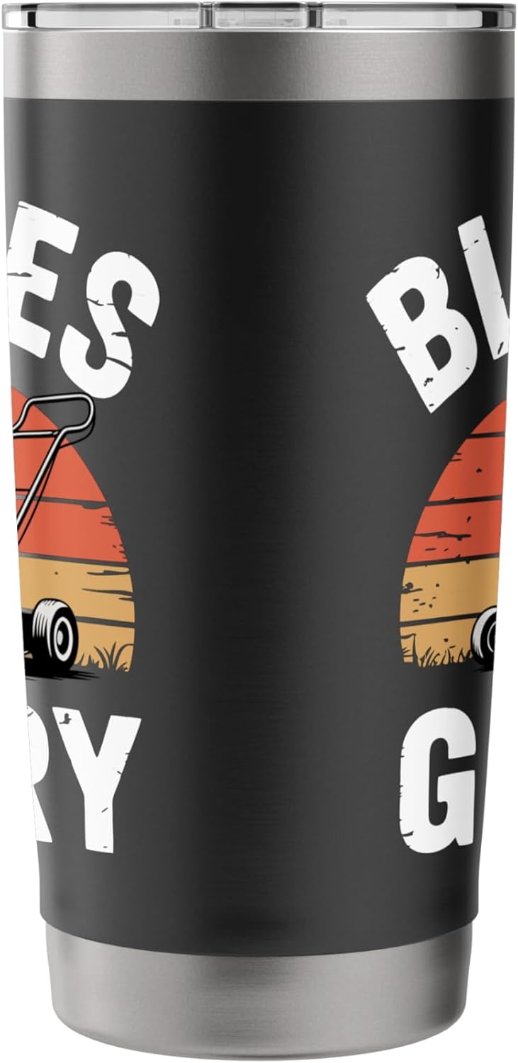 Lawn Care Mowing Funny Lawn Mover Stainless Steel Insulated Tumbler