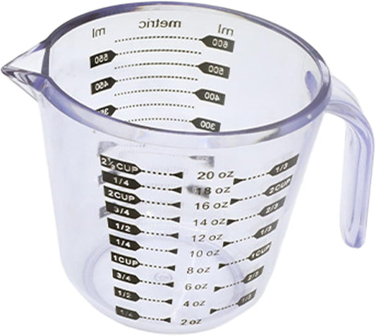 TiaoBug Plastic Liquid Measuring Cups- Baking, Cooking, Mixing & Measuring Cups, Plastic Measure Pitcher for Lawn Care Black One Size