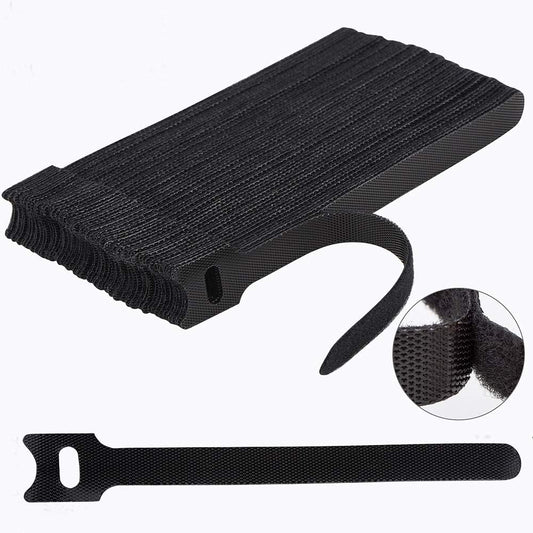 60 PCS 6 Inches Reusable Cable Ties, Adjustable Cord Straps Wire Organ
