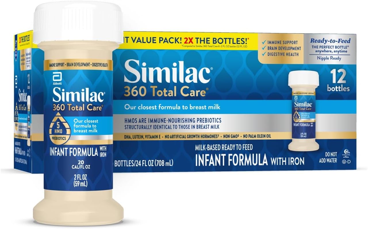 Similac 360 Total Care Infant Formula, Has 5 HMO Prebiotics, Our Close