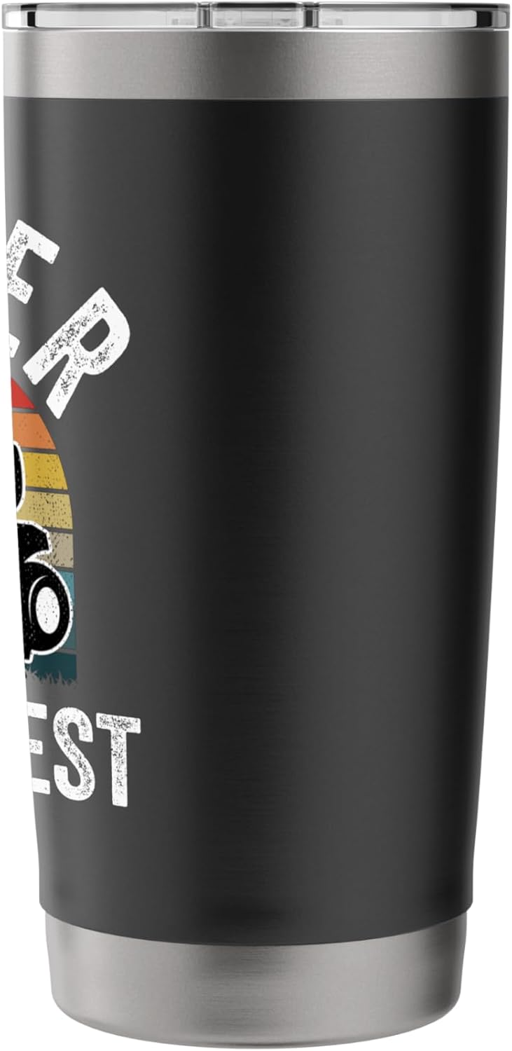 Father Mows Best Funny Gardener Lawn Care Father's Day Stainless Steel Insulated Tumbler