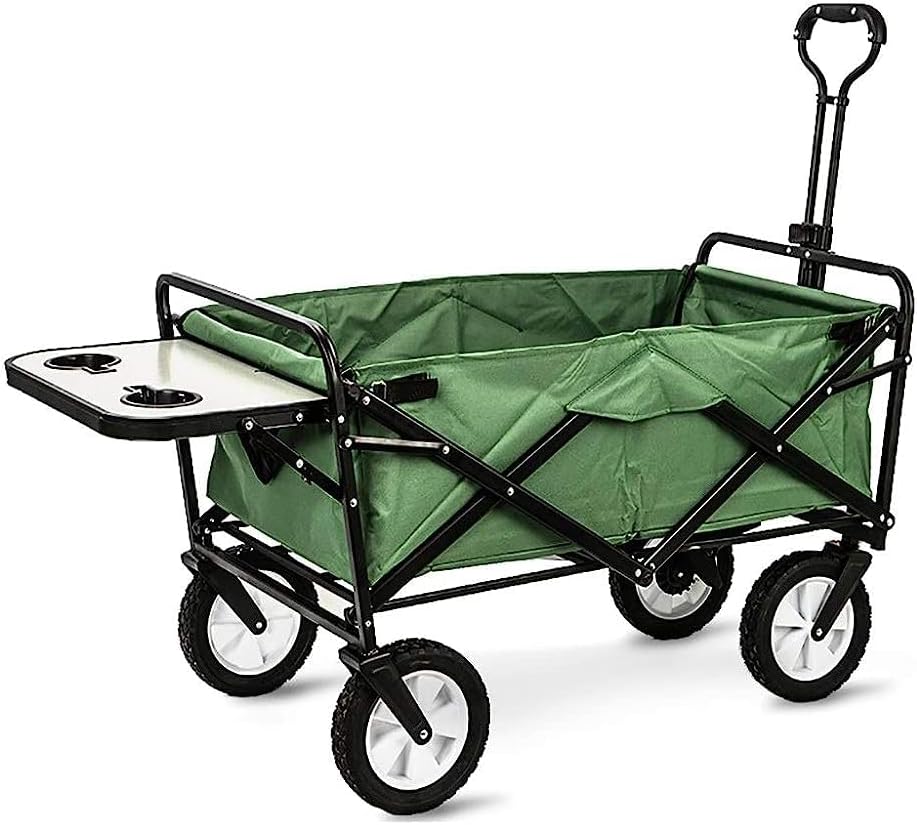 Handcart, Folding Garden Trolley Cart Heavy Duty Wagon for Outdoor Cam