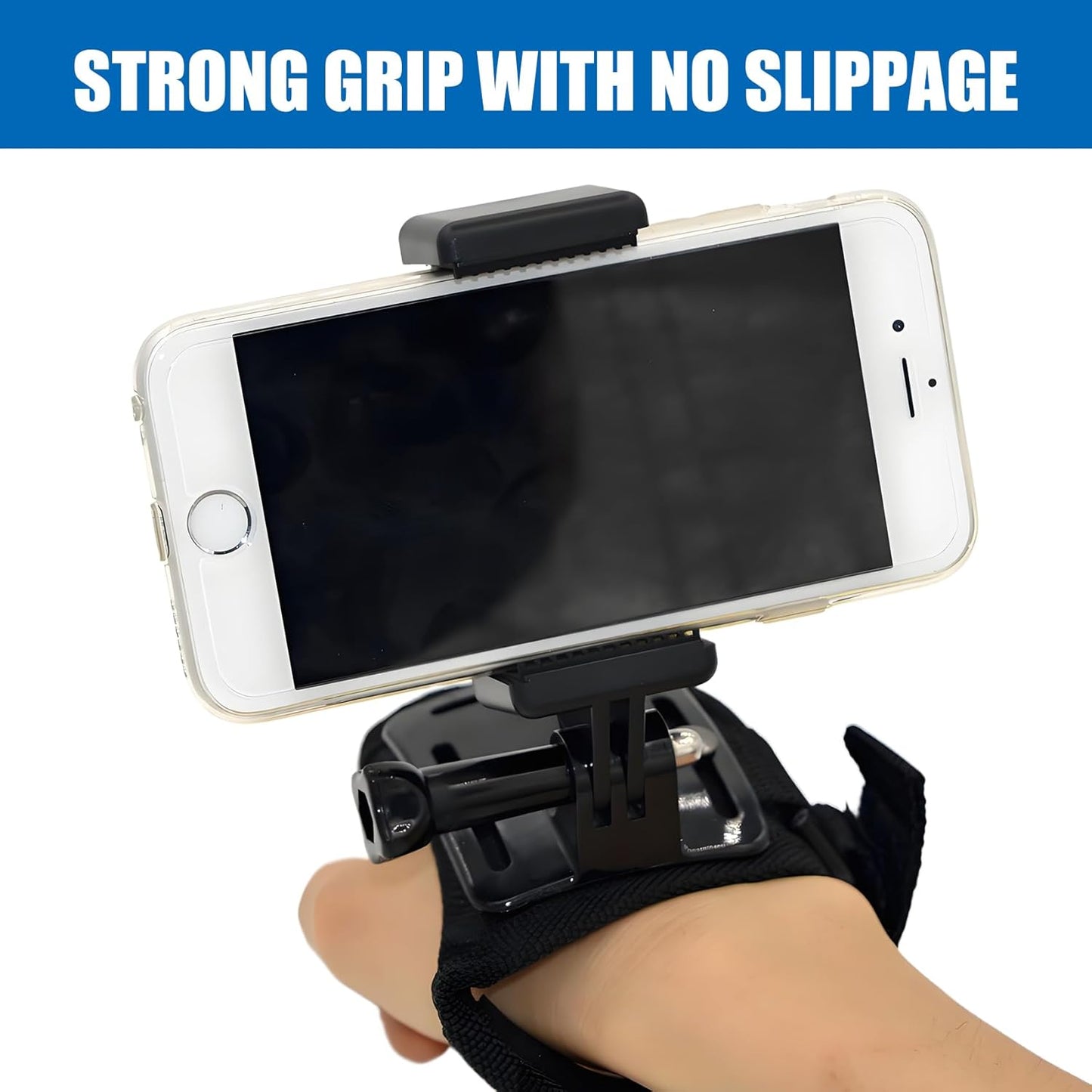 2 Pack Universal Smartphone Holder w/GoPro Style Mount Attachment for Any Phone. Connect Your Phone or GPS to Any GoPro Mount. Compatible with iPhone, Samsung, Google, Tomtom, etc.