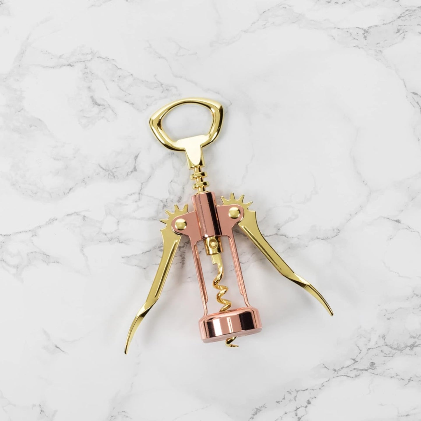 Twine Winged Corkscrew Wine Opener, Versatile Bottle Opener for Beer a