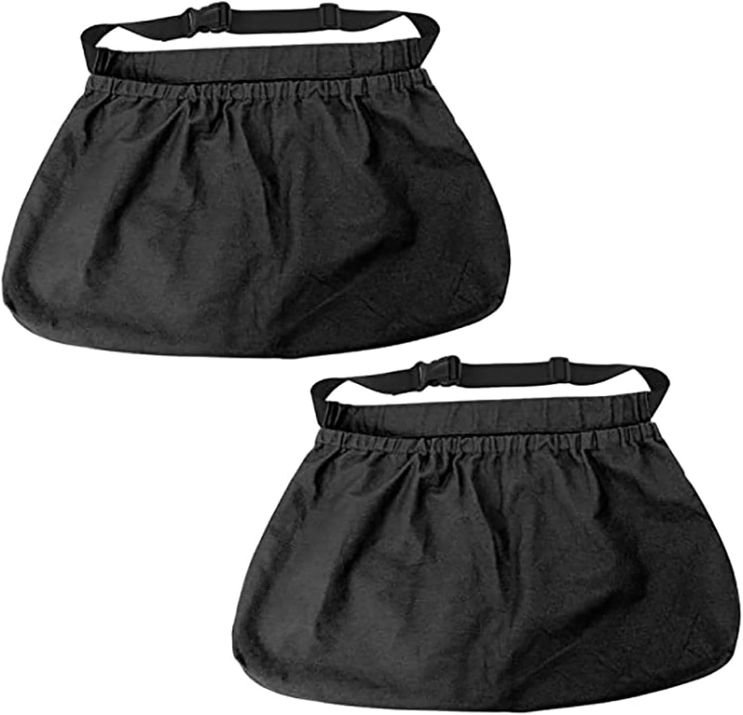 iiniim Gardening Apron, Garden Aprons with Pockets & Drawstring Bag, Waterproof Fruit Storage for Women Black One Size
