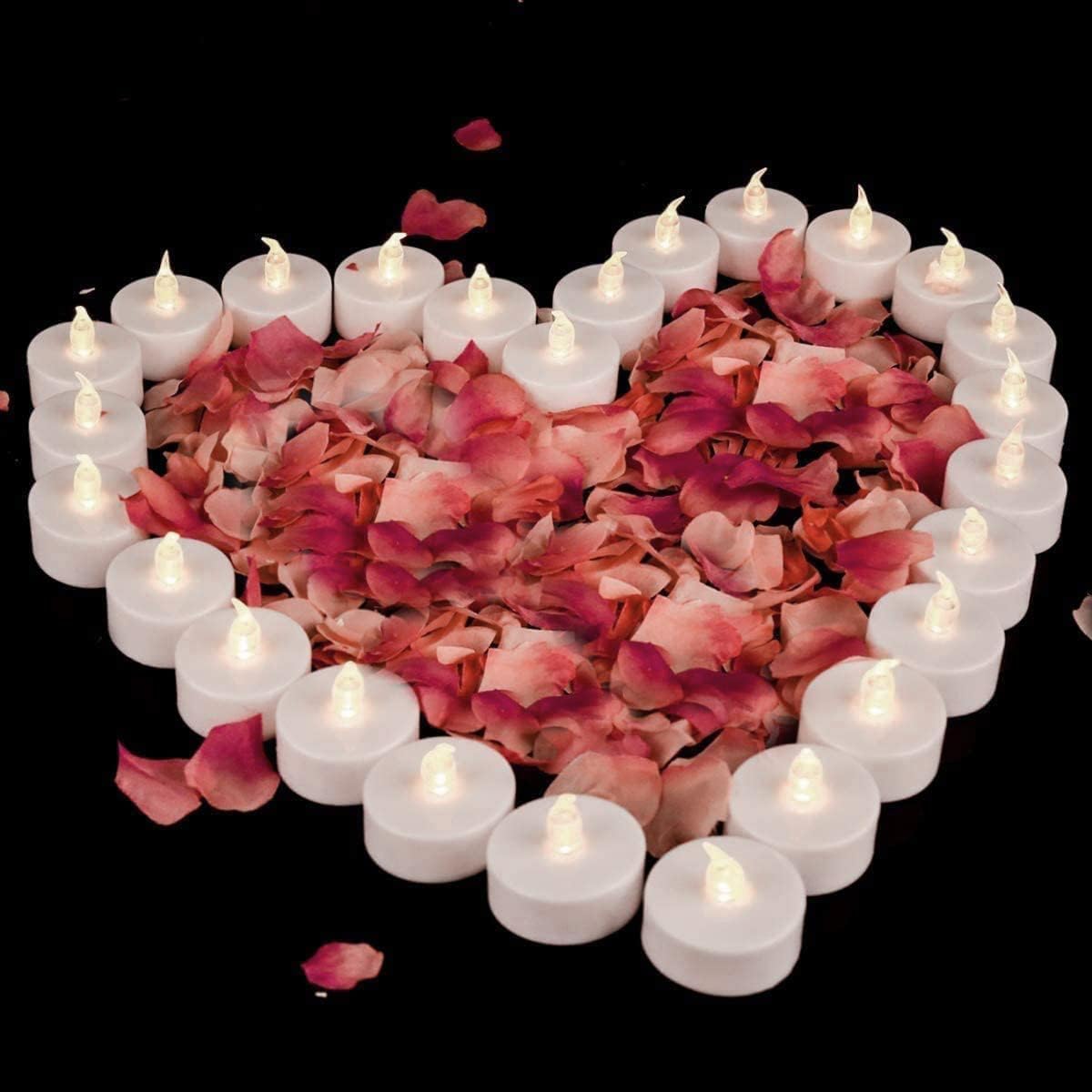 LED Tea Lights Candles- 24Pack Flameless Candles Realistic and Bright 