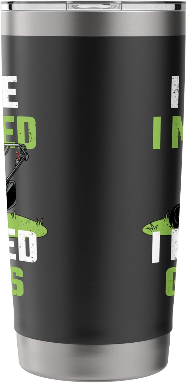 I Came I Mowed I Kicked Grass Funny Lawn Mowing Gardener Stainless Steel Insulated Tumbler