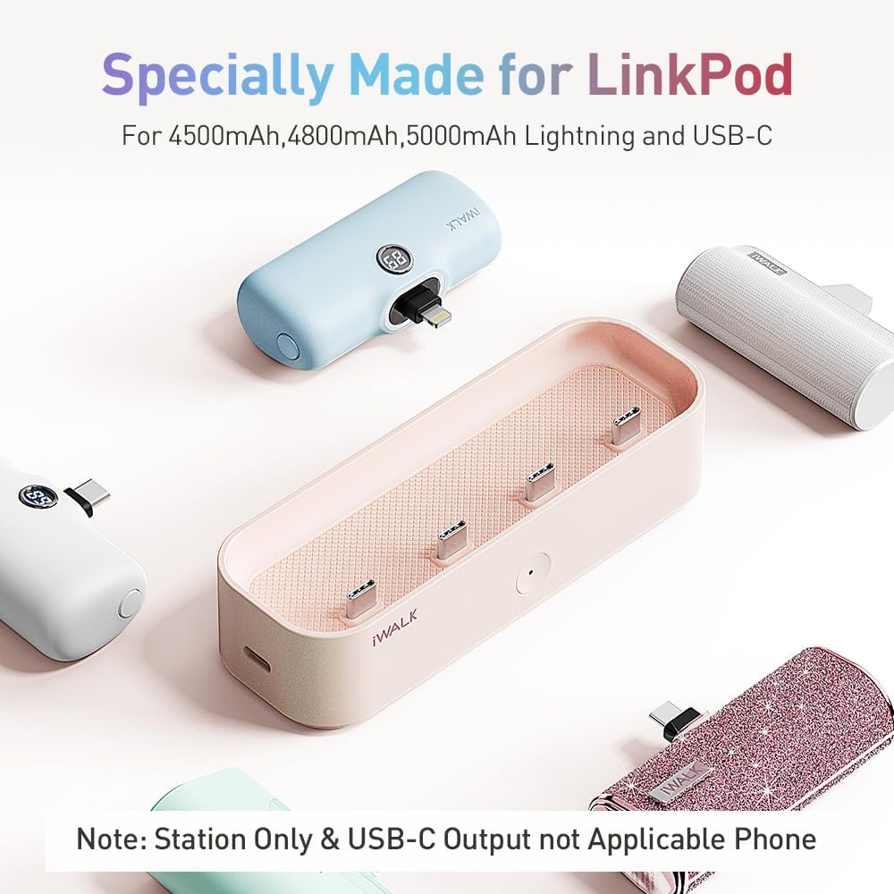 iWALK LinkPod Station for iWALK LinkPod Portable Charger 4500mAh, 4800