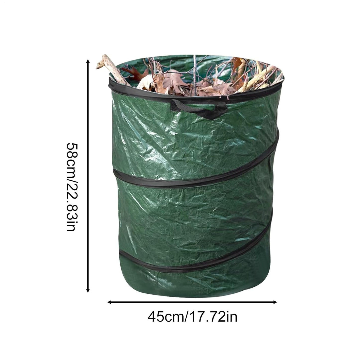 Foldable Camping Trash Can, Large Outdoor Bin, Reusable Garden Contain